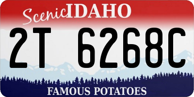 ID license plate 2T6268C