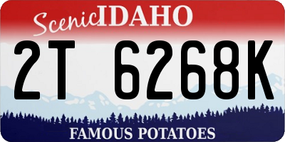 ID license plate 2T6268K
