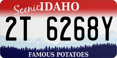 ID license plate 2T6268Y