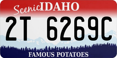 ID license plate 2T6269C