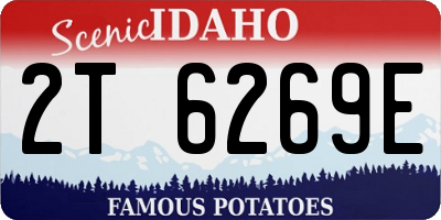 ID license plate 2T6269E