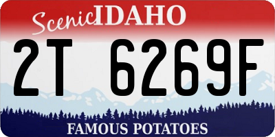 ID license plate 2T6269F