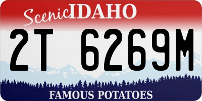 ID license plate 2T6269M
