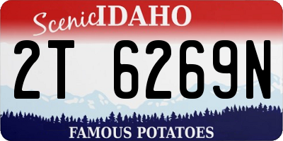 ID license plate 2T6269N
