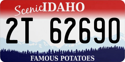 ID license plate 2T6269O