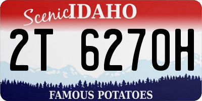 ID license plate 2T6270H