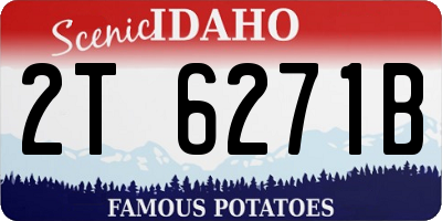 ID license plate 2T6271B