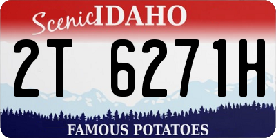 ID license plate 2T6271H