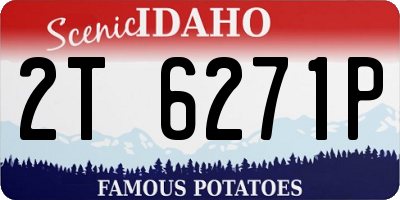 ID license plate 2T6271P