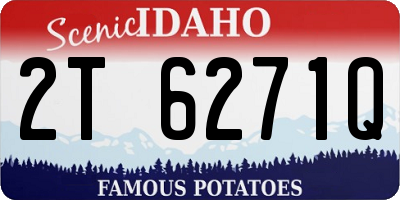 ID license plate 2T6271Q