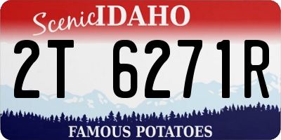 ID license plate 2T6271R