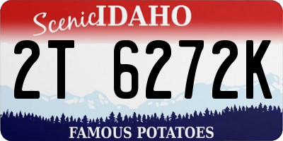 ID license plate 2T6272K
