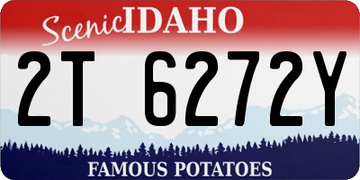 ID license plate 2T6272Y