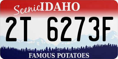 ID license plate 2T6273F