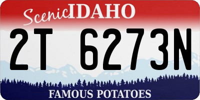 ID license plate 2T6273N