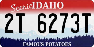 ID license plate 2T6273T
