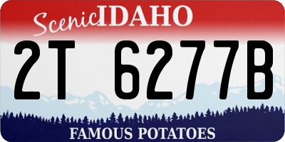 ID license plate 2T6277B