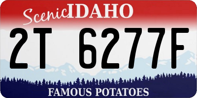 ID license plate 2T6277F