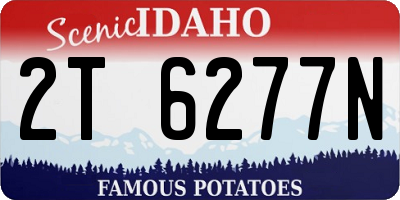 ID license plate 2T6277N