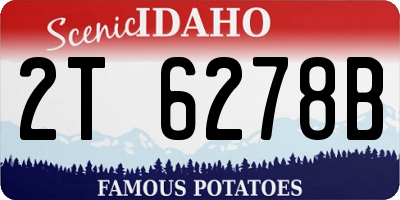 ID license plate 2T6278B