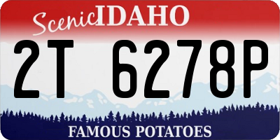 ID license plate 2T6278P