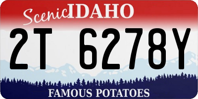 ID license plate 2T6278Y