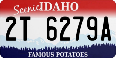ID license plate 2T6279A