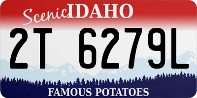 ID license plate 2T6279L