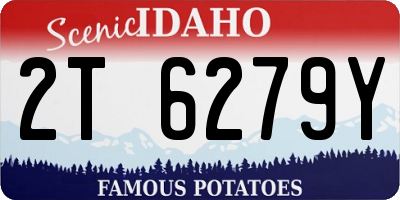 ID license plate 2T6279Y