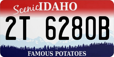 ID license plate 2T6280B
