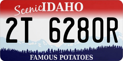 ID license plate 2T6280R