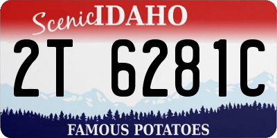 ID license plate 2T6281C