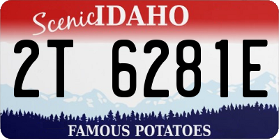 ID license plate 2T6281E