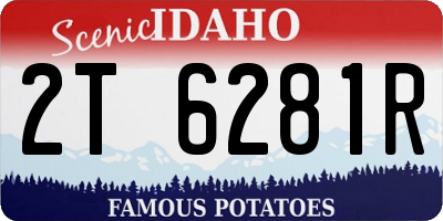 ID license plate 2T6281R