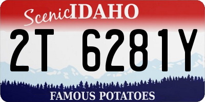 ID license plate 2T6281Y