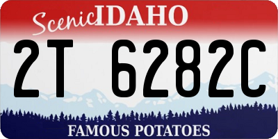 ID license plate 2T6282C