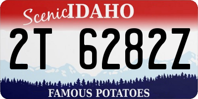 ID license plate 2T6282Z