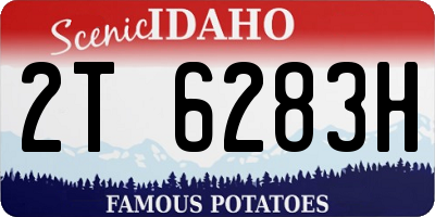 ID license plate 2T6283H