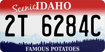 ID license plate 2T6284C
