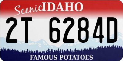 ID license plate 2T6284D