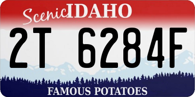 ID license plate 2T6284F