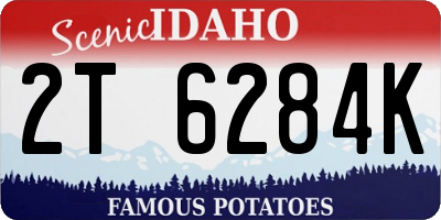 ID license plate 2T6284K