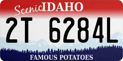 ID license plate 2T6284L