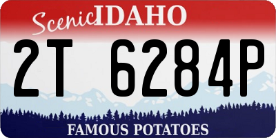 ID license plate 2T6284P