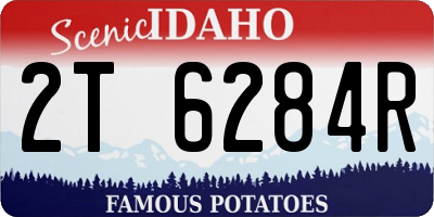 ID license plate 2T6284R