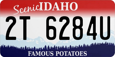 ID license plate 2T6284U