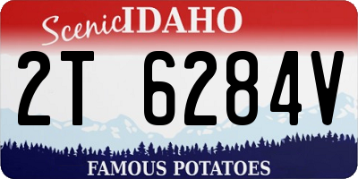 ID license plate 2T6284V