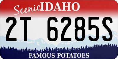 ID license plate 2T6285S