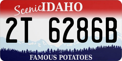 ID license plate 2T6286B
