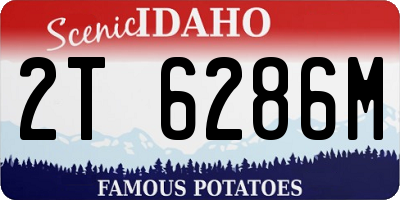 ID license plate 2T6286M